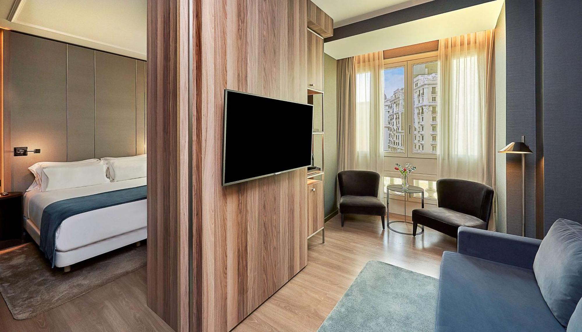 Hotel Nh Collection Madrid Gran Via Zewnętrze zdjęcie
